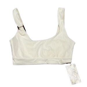 27. Toluca Swim White Clara Bikini Top